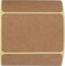 2x3 Inch Natural Brown Kraft Sticker Labels, 350 Per Roll, Blank Rectangular Adhesive Labels for Price Tags, Crafts, Organizing, Jars, and Small Business Use